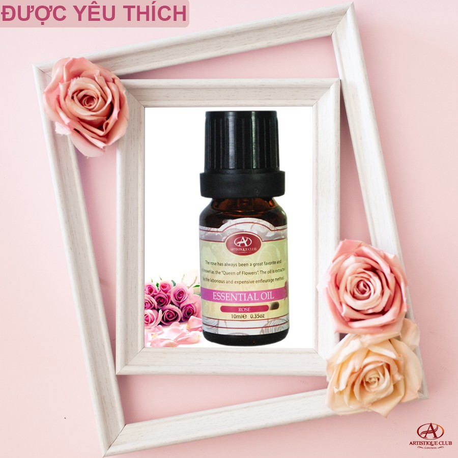 ( Được yêu thích ) Tinh Dầu Hoa Hồng Nguyên chất 10ml