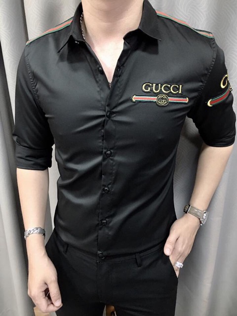 Somi nam tay dài thêu hoạ tiết ngang TT321130 | BigBuy360 - bigbuy360.vn