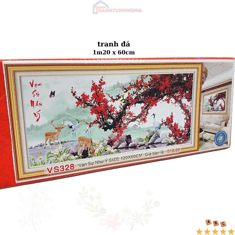 Tranh đính đá vạn sự như ý 1m20 x 60cm