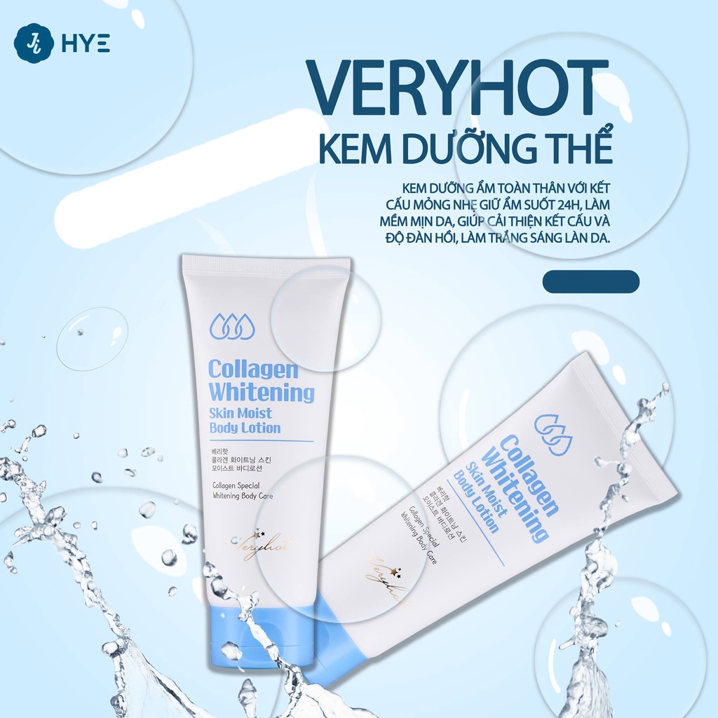 Kem dưỡng thể VERY HOT Body lotion - Làm sáng và trẻ hóa làn da 100ML