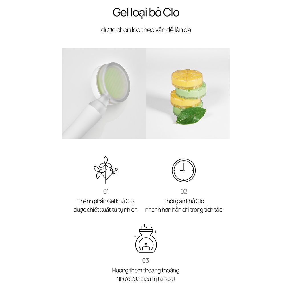 DAILY HABIT Vòi sen lõi lọc 2 lớp