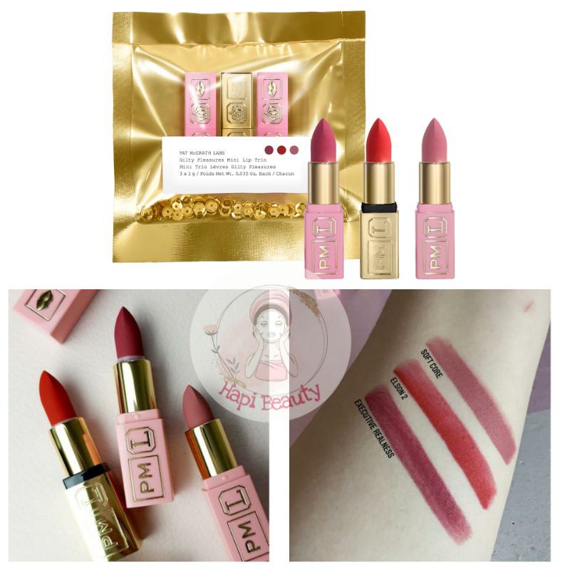 Set 3 thỏi son PAT MCGRATH MINI GUILTY PLEASURES LIP TRIO