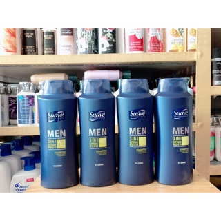 Dầu tắm+gội+xả 3in1 suave men 828ml
