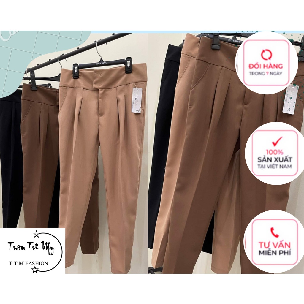 Quần tây nữ baggy 9 tấc, công sở thời trang đồ âu công sở đi học đẹp form dáng chuẩn QT01
