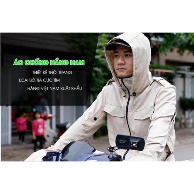 Áo chống nắng nam kaki