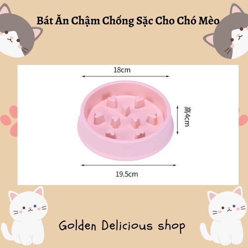 Bát Ăn Chậm Cho Chó Mèo Chống Sặc - Bát Đơn - Hình Dáng Đẹp - Màu Sắc Đa Dạng - Sản Phẩm Tốt Cho Hệ Tiêu Hóa Của Chó Mèo