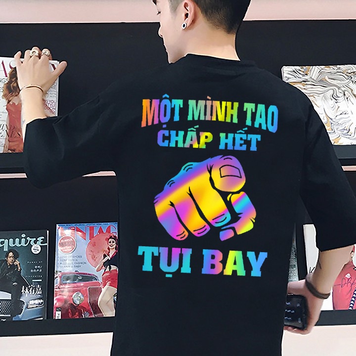 Áo Thun Nam Nữ Unisex Phản Quang 7 Màu (CHỤP FLASH) Cá Tính, Siêu CUTE ĐÁNG YÊU, HÌNH IN TO ĐẸP (NHIỀU MẪU) HOTTREND