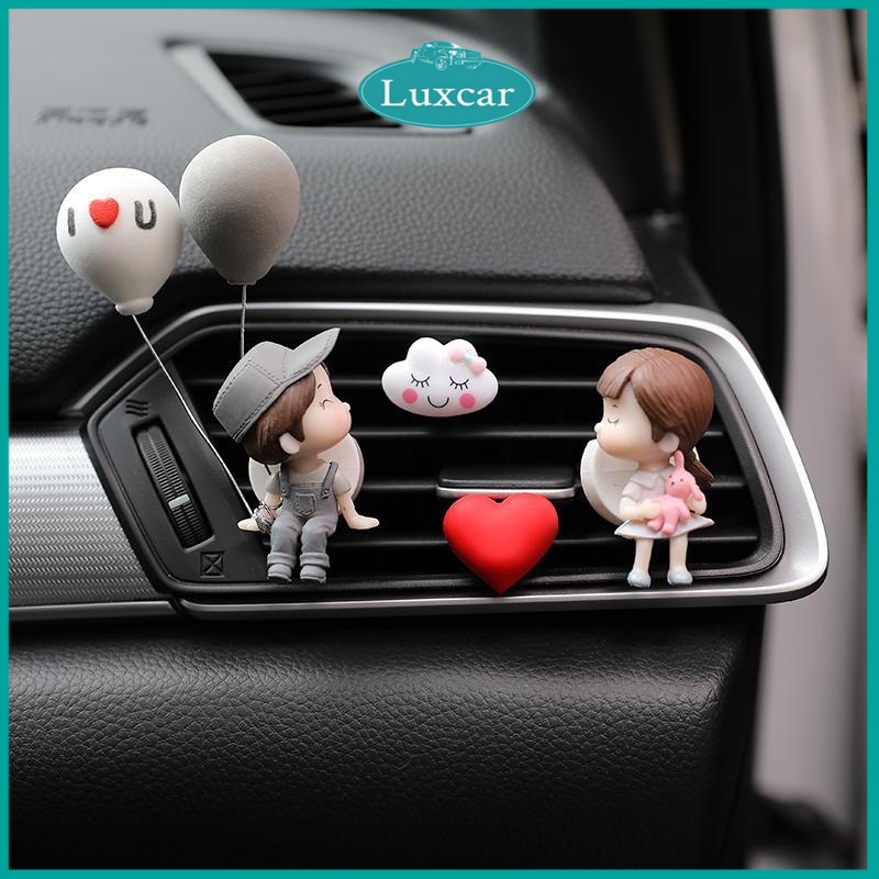 Nước Hoa Ô Tô Treo Cửa Gió Điều Hòa Hình Nam Nữ Đáng Yêu - Nước Hoa Xe Hơi Mini Luxcar Cao Cấp Giá Rẻ Trang Trí Oto