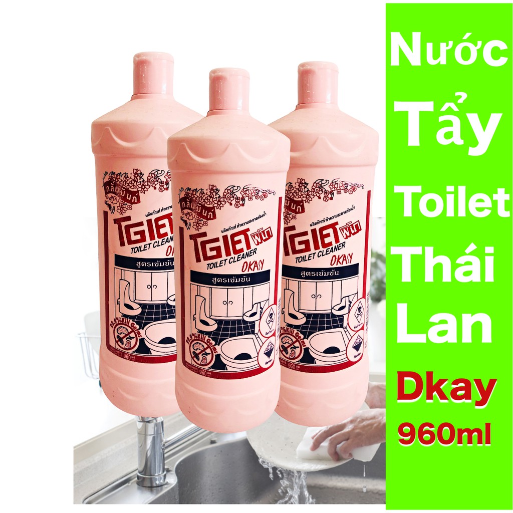 Tẩy bồn cầu công nghệ Thái Lan Dkay 960ml