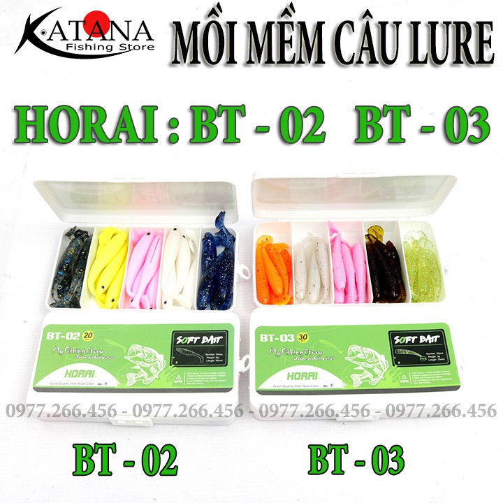 Mồi Mềm Câu Lure : Horai BT - 02 , BT - 03