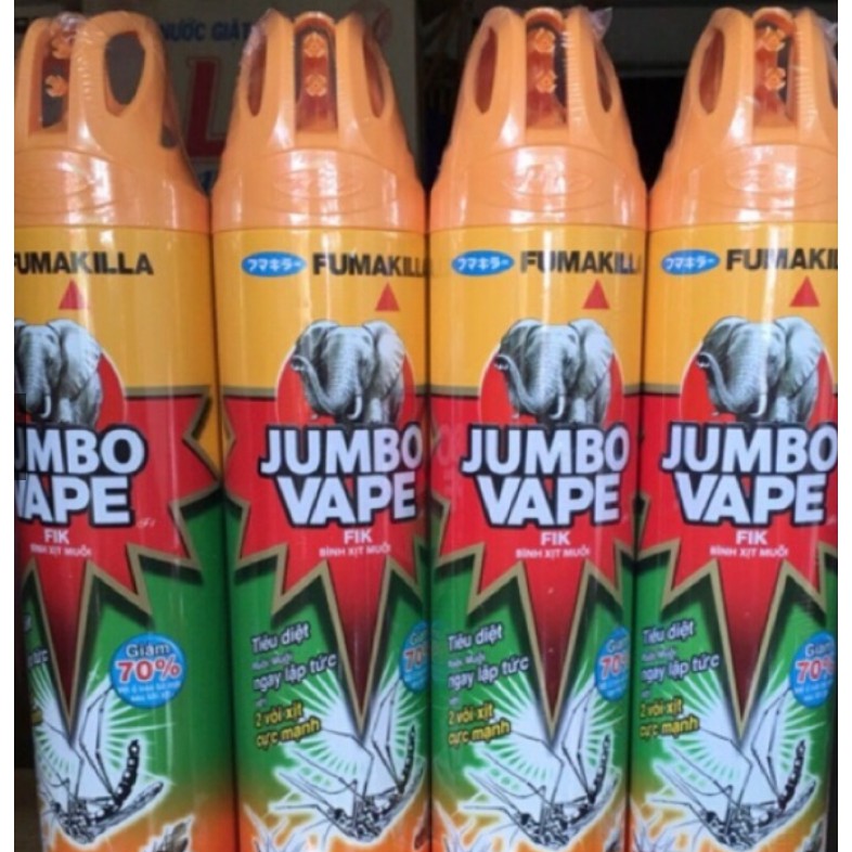 Xịt muỗi Jumpo Vape FIK hương cam chanh 600ml