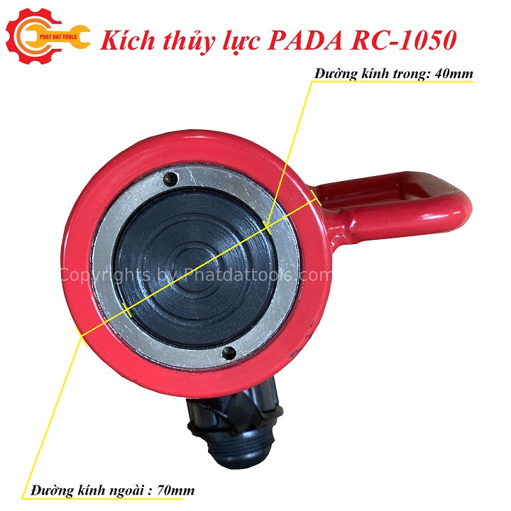 Kích thủy lực RC1050-Kích 10 tấn hành trình 50-Bảo hành 6 tháng