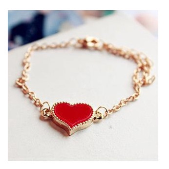 Lắc tay hình trái tim trẻ trung cho nữ SR038