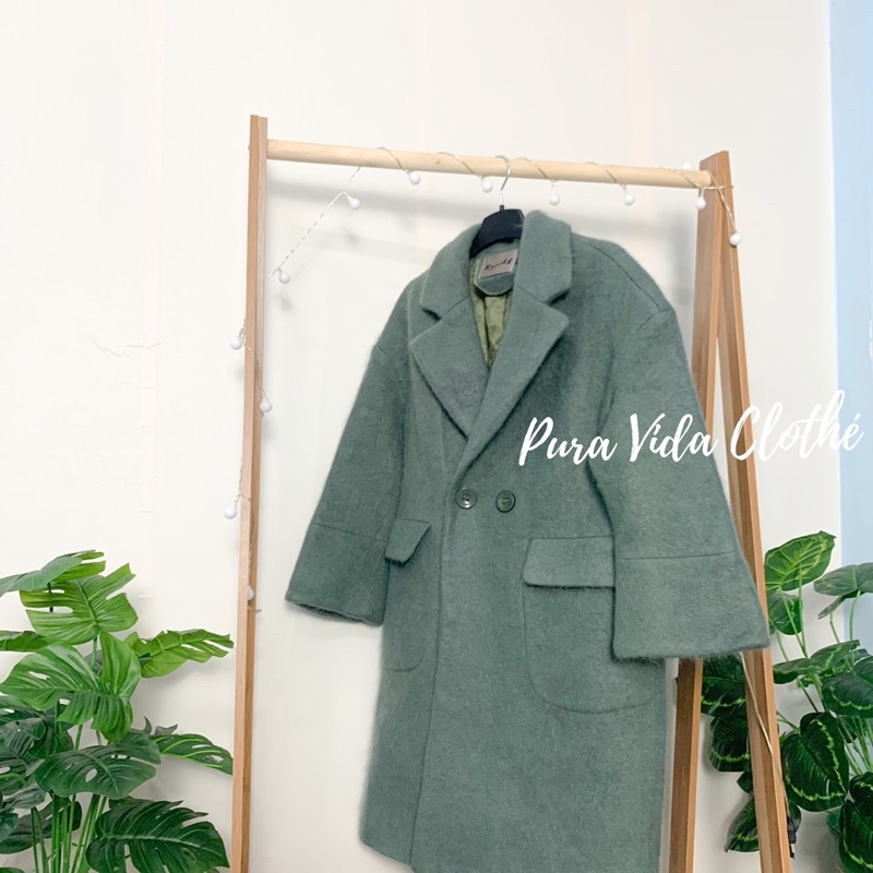 Áo khoác mang tô lông cừu | BigBuy360 - bigbuy360.vn