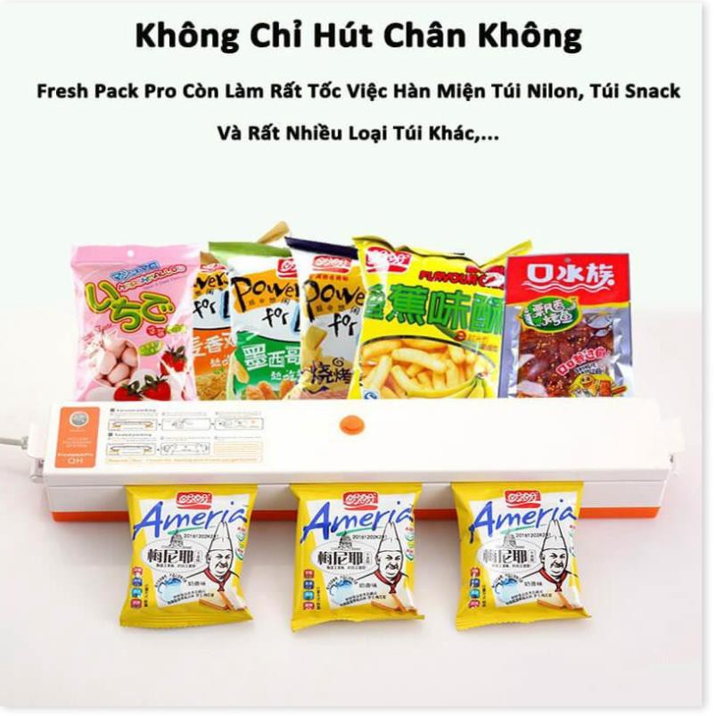 Máy Hút Chân Không Kiêm Hàn Miệng Túi Fresh Pack Pro Công Suất Lớn Nhỏ Gọn, Tiện Dụng Bảo Hành 12 Tháng [SALE LỚN]