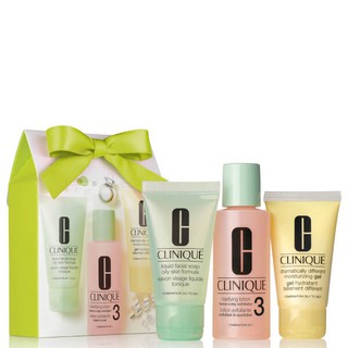 Set 3 bước chăm sóc da dầu Clinique Great Skin 1-2-3 Gift Set for Oily Skin