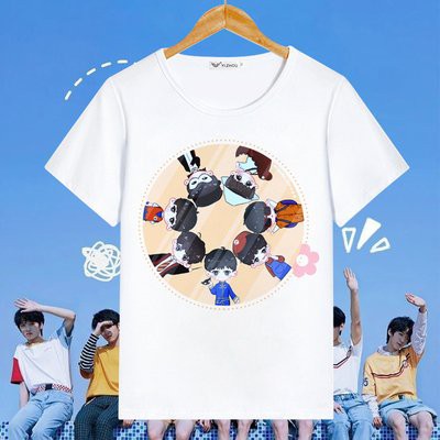 Áo thun phông trắng in hình TNT THỜI ĐẠI THIẾU NIÊN ĐOÀN thời trang phong cách idol thần tượng hoa ngữ M1