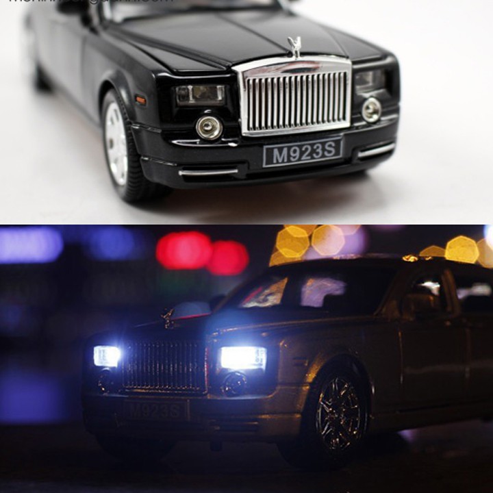 Xe Mô Hình Sắt Chất Lượng Rolls-Royce Phantom Tỉ Lệ 1:24