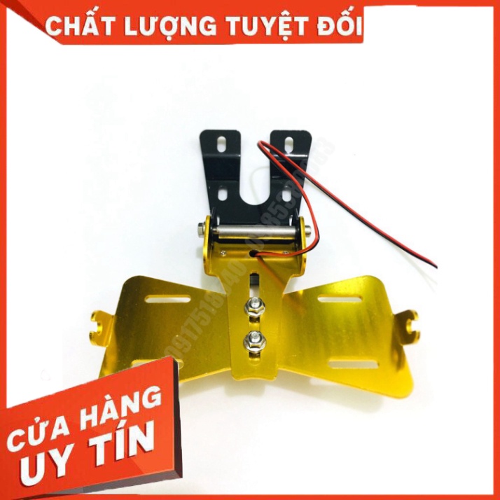 Pát Biển Số Shark Power Gắn Exciter 150, Winner ( gấp 2 chiều, Có đèn soi biển) Sản Phẩm Chuẩn Như Hình