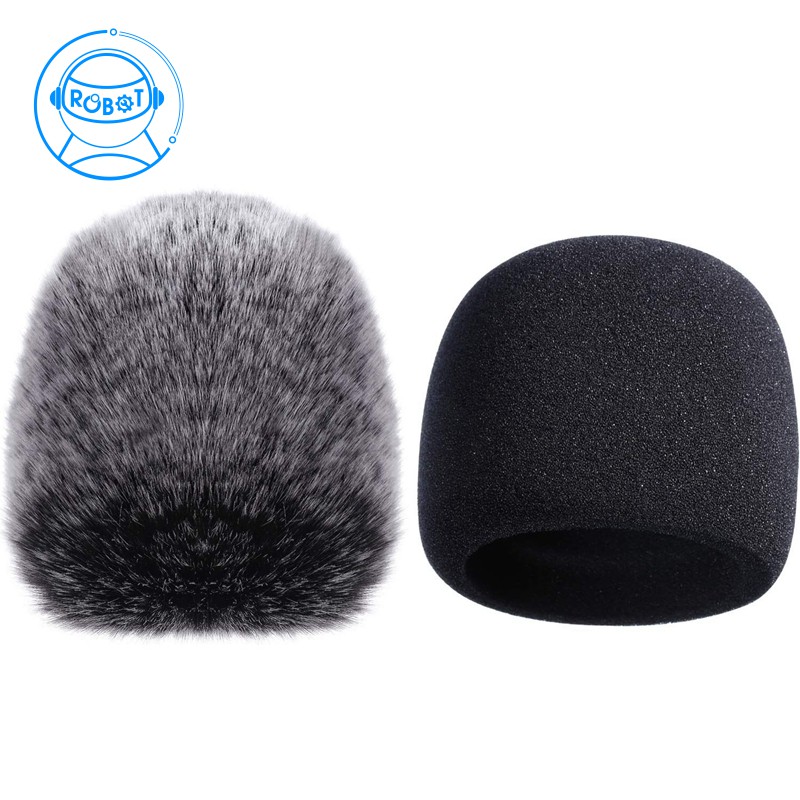 Set 2 bọc xốp/lông xù chống gió cho micro Blue Yeti/Yeti Pro