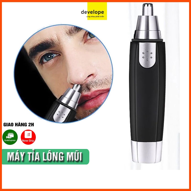 Máy cắt tỉa lông mũi dùng pin AA giá rẻ (Đen)