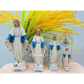 208. Đức Mẹ ban ơn gốm sứ 11cm