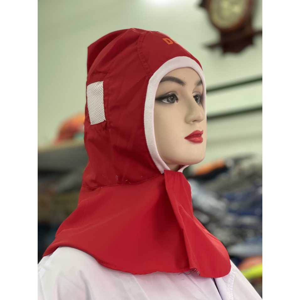 NÓN TRÙM MÀU ĐỎ THỦY SẢN CHUYÊN DỤNG _ HÌNH CHỤP THẬT