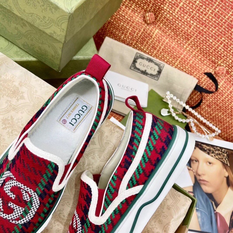 Giày lười nam Gucci GG 2021 cao cấp phong cách cổ điển cá tính