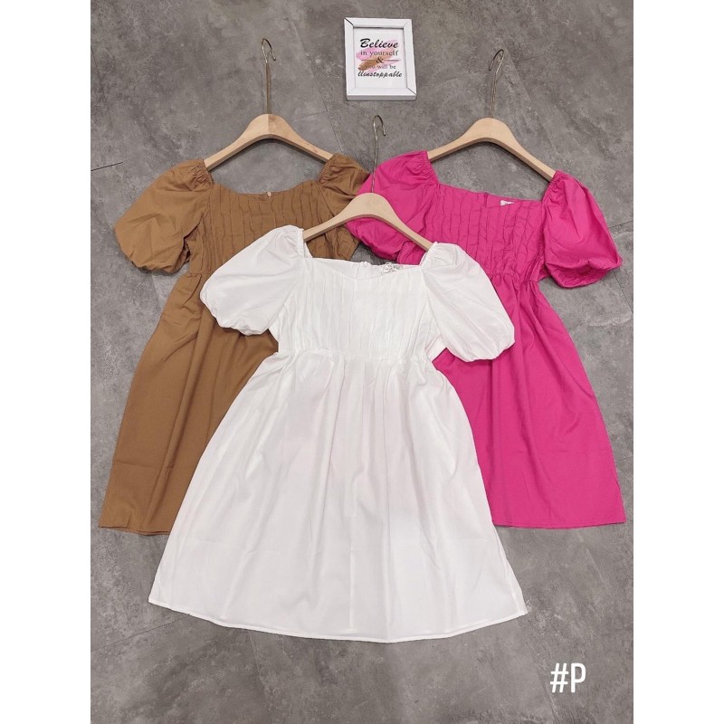 [Mã FATHANG5 giảm 10K đơn 50K] Váy bbdoll thiết kế cổ vuông tay bồng hàng đẹp chất mềm⚡️3 màu | BigBuy360 - bigbuy360.vn