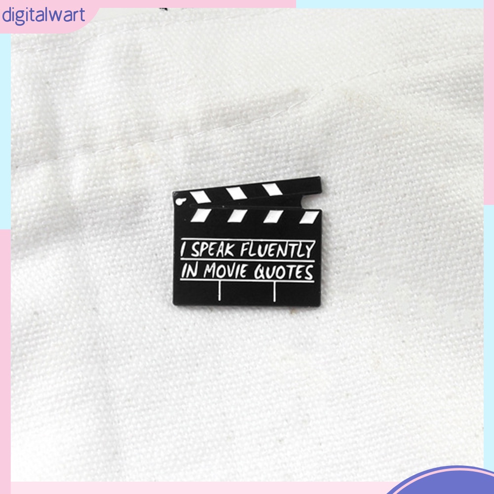 Huy hiệu cài áo hình biểu tượng quay phim tráng men sáng tạo