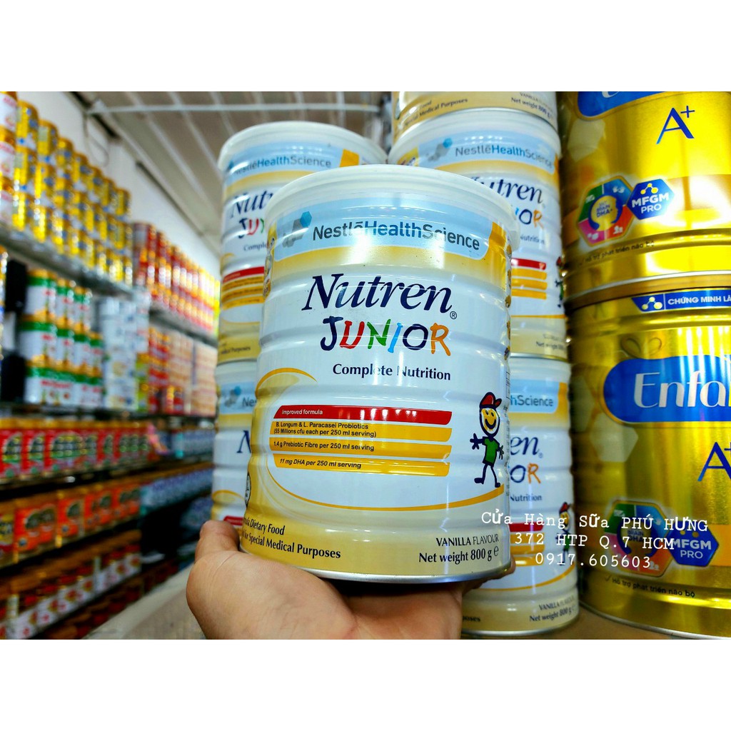 Sữa Nutren Junior Lon 800gam