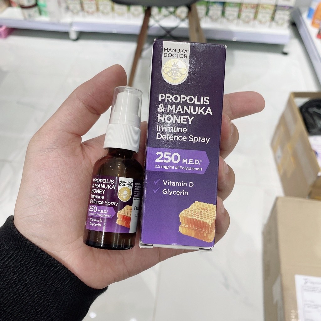 Xịt keo ong Manuka Doctor Propolis & Manuka Honey 20ml