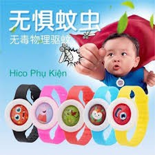 VÒNG ĐEO TAY ĐUỔI MUỖI CHO BÉ HÌNH CHIẾC ĐỒNG HỒ