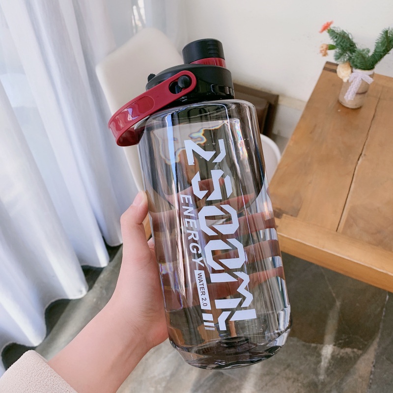 Bình nước dung tích lớn 1.5/2/2.5L có ống hút dùng cho thể thao cắm trại du lịch tập thể hình