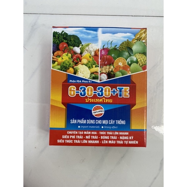 Phân Bón 6-30-30 tăng vị ngọt, phẩm chất, màu sắc cây ăn trái,m, quang nông