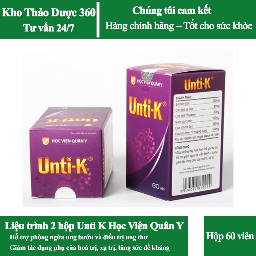 Liệu Trình 2 Hộp Unti-K của Học viện Quân Y