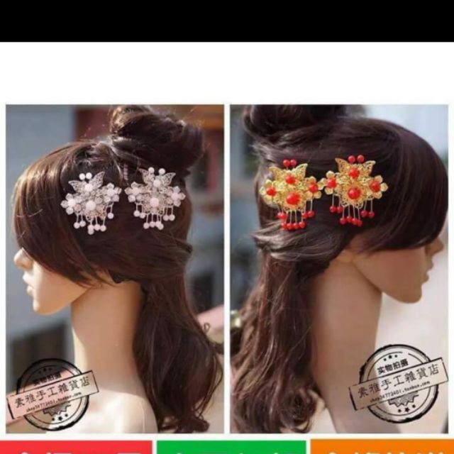 Đôi hoa cài tóc cổ trang