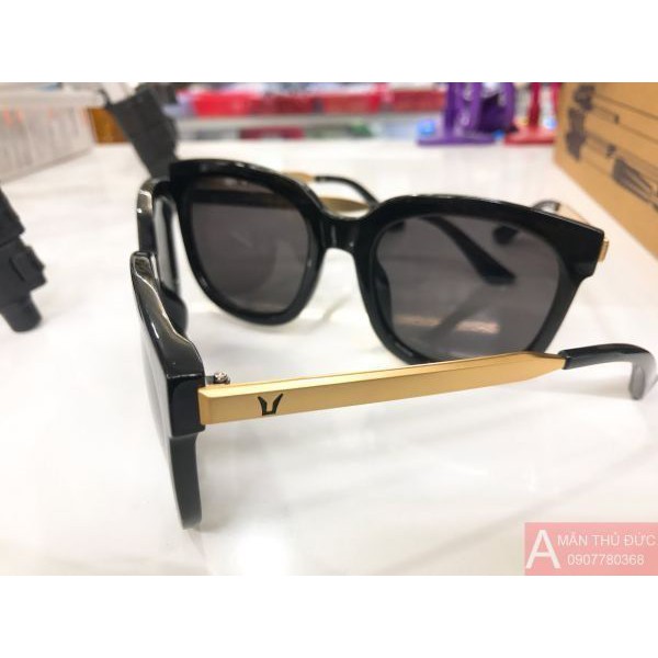MẮT KÍNH UNISEX NAM NỮ V6035 THỜI TRANG CHÂN VÀNG SIMPLE MÀU ĐEN NGẦU MS55 | BigBuy360 - bigbuy360.vn