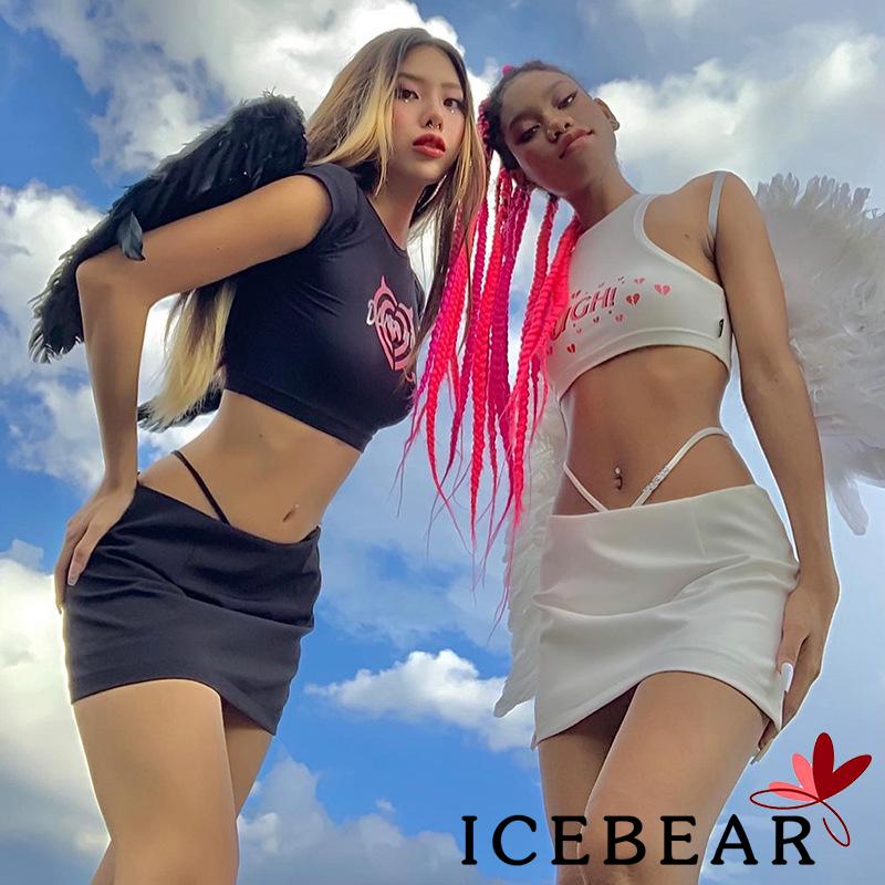 Chân Váy Chữ A Dáng Ngắn Màu Trơn Xẻ Tà Thời Trang Đi Biển Cho Nữ