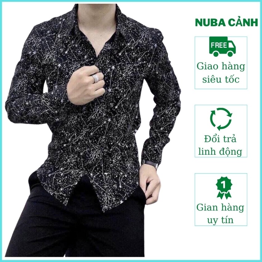 Áo sơ mi nam dài tay,chất vải lụa thái,cá tình trẻ trung năng động,TAKA 24