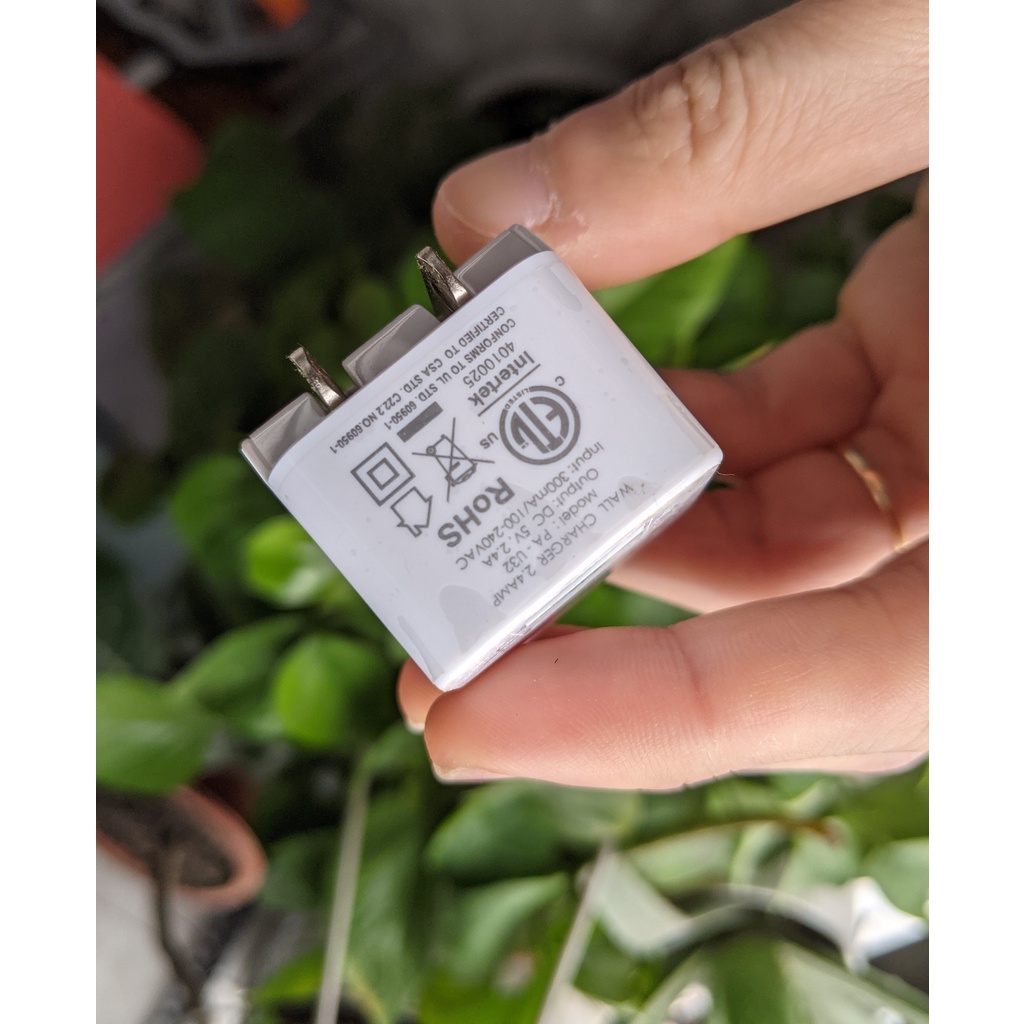 Củ sạc nhanh Aukey chính hãng 2 đầu ra 12W