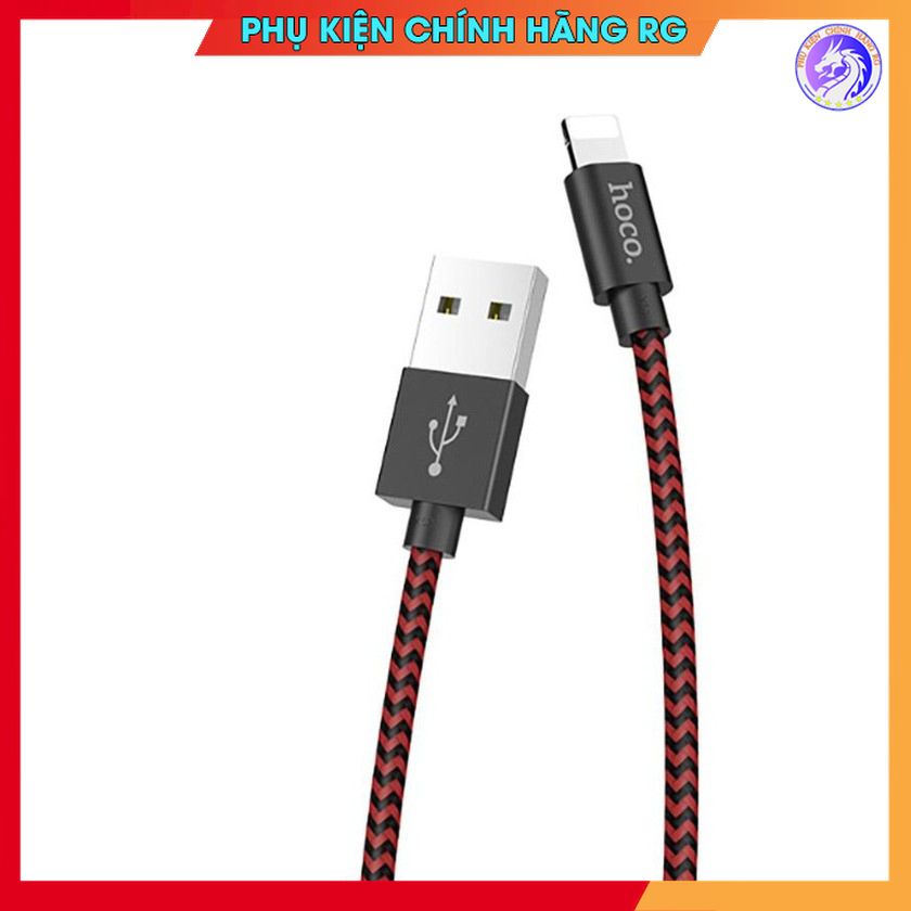 Cáp Sạc Nhanh Dây Dù Hoco X14/ Hoco X14 Max Lightning Cho iPhone - iPad - Chính Hãng Chất Lượng Cao