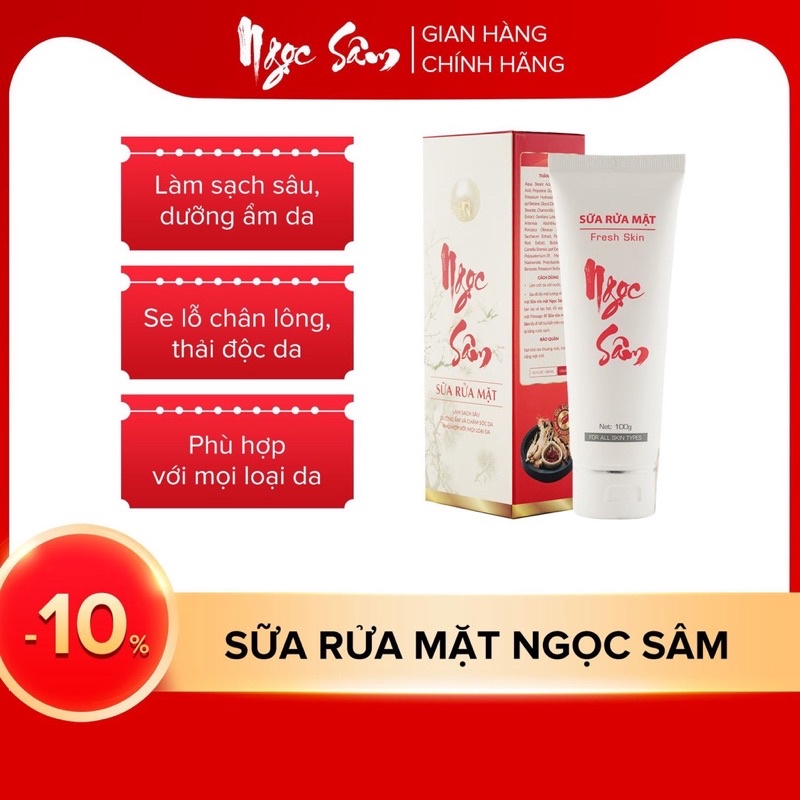 SỮA RỬA MẶT SINH HỌC NGỌC SÂM
