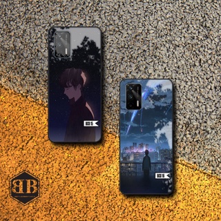 Ốp lưng kính cường lực Oppo Realme Q3 Pro boy cô đơn
