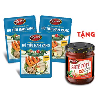 Gia Vị Hủ Tiếu Nam Vang Barona gói 80g, Mua 3 gói Tặng 1 Hũ Sa tế Tôm XO Thượng hạng Barona 100g