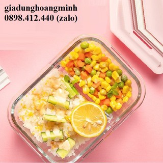 hộp thủy tinh chia 2 ngăn - hộp thủy tinh 2 ngăn