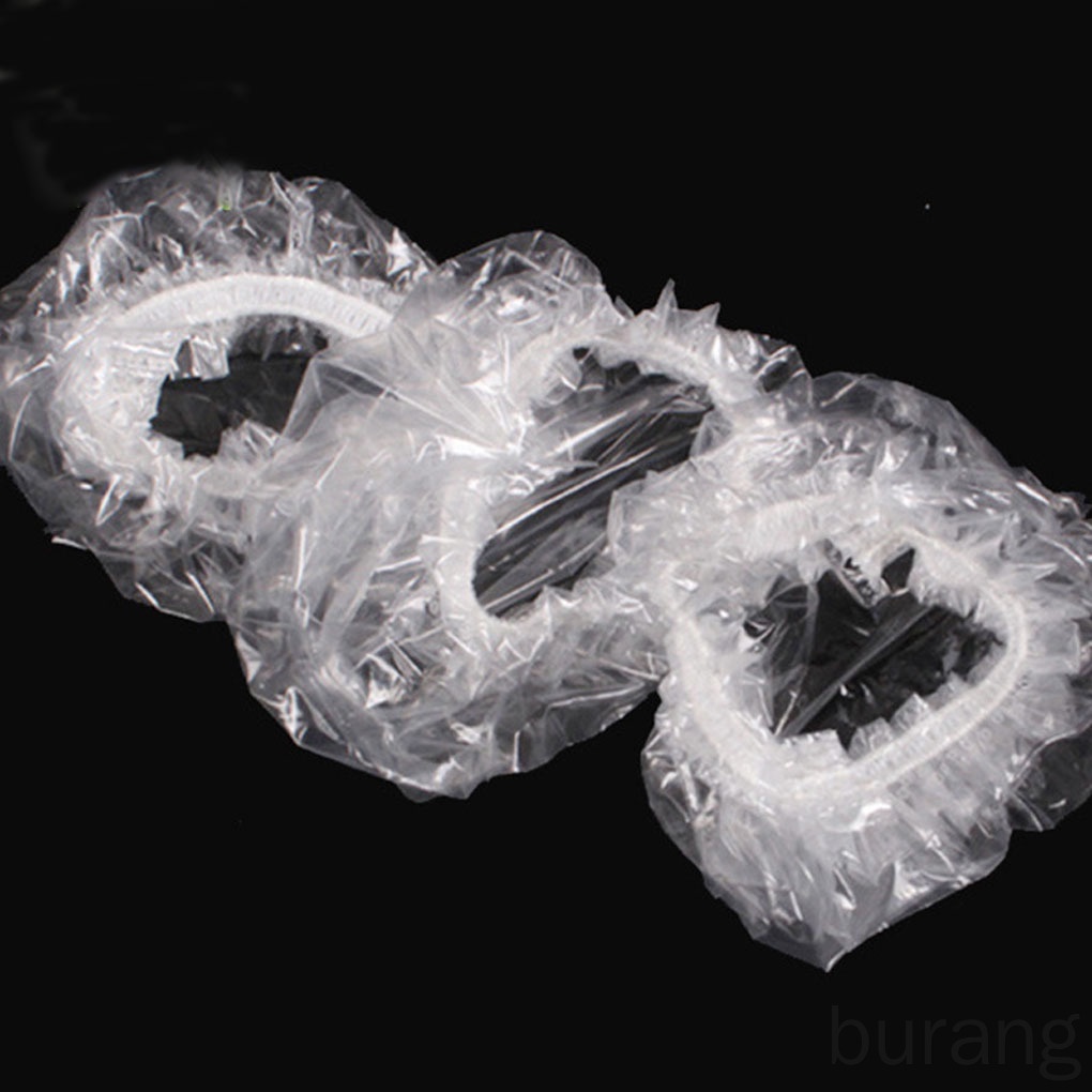 (Hàng Mới Về) Set 100 Vỏ Bọc Tai Chống Thấm Nước Dùng Một Lần Tiện Dụng Khi Tắm / Nhuộm Tóc