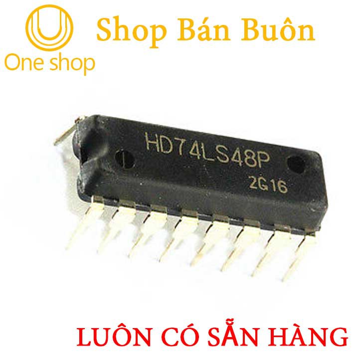 Linh Kiện 74LS48 BCD to 7-segment Decoder/Driver DIP16