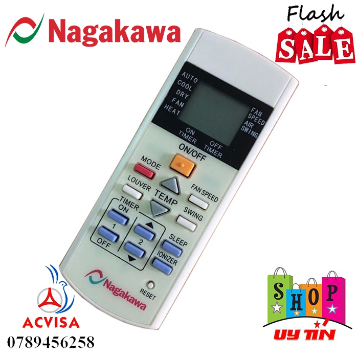 Điều Khiển Điều Hòa Nagakawa (Linh kiện phụ kiện máy lạnh)
