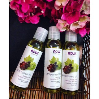 Tinh dầu hạt nho nguyên chất Now Grapeseed Oil 100% Pure Sensitive Skin Care